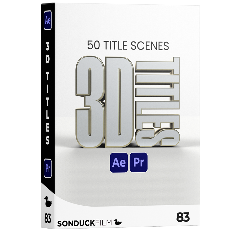 3D Titles Pack | 50 Templates | After Effects & Premiere Pro
