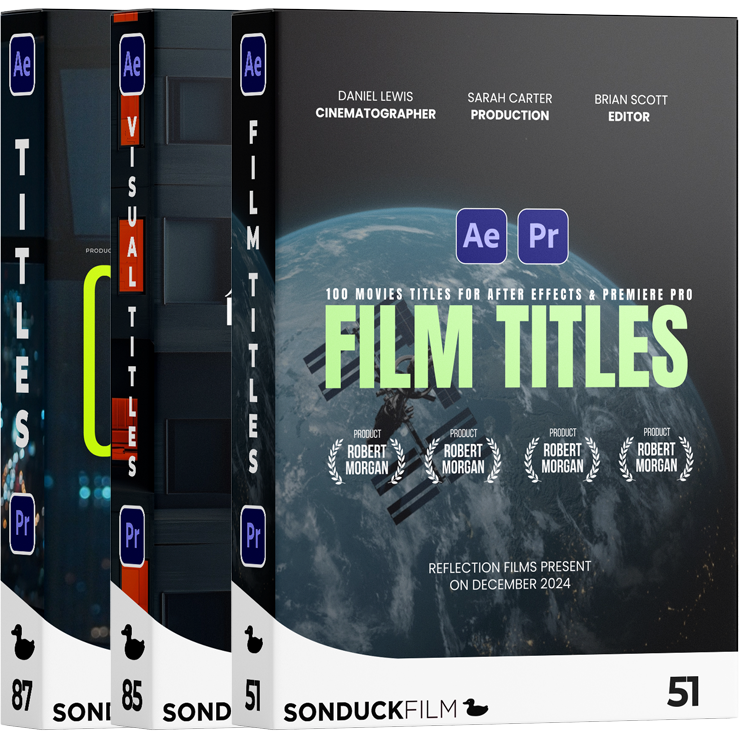 370 Cinematic Visual Title Bundle | After Effects & Premiere Pro