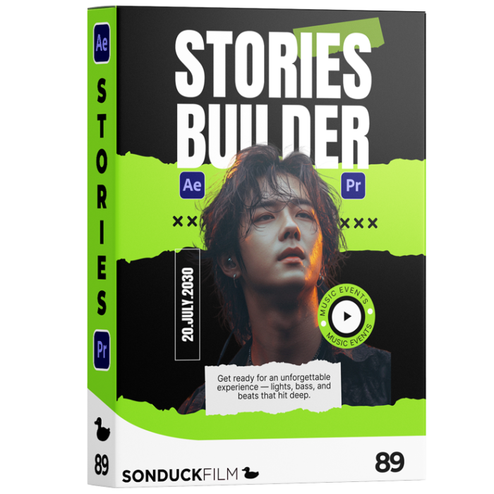 100 Stories Builder | After Effects & Premiere Pro