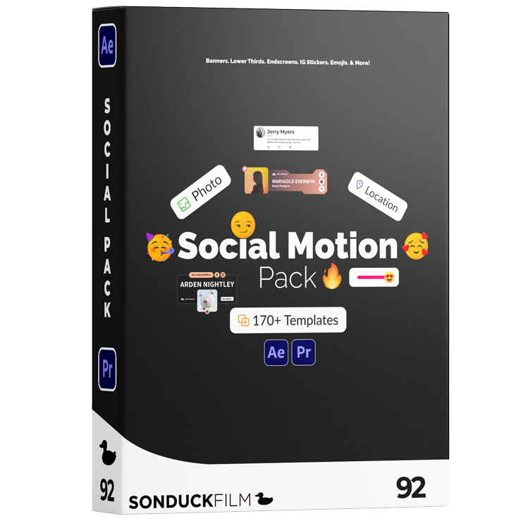 Social Motion Pack | 170+ Templates | AE & Premiere Pro